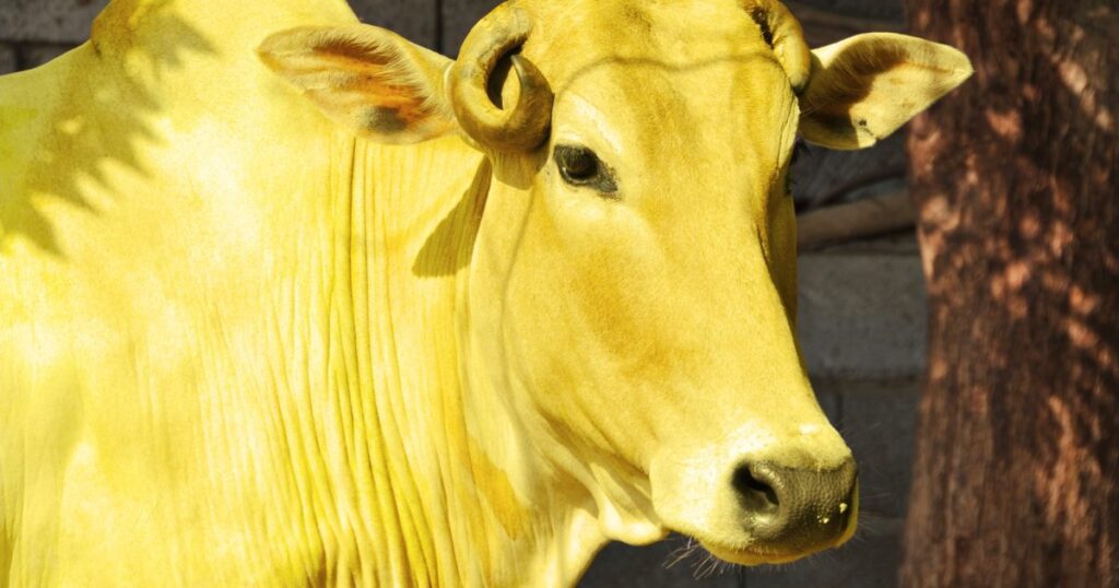 yellow cow