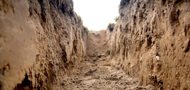 Muslims Dug Deep Moat Round The Medina